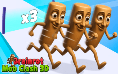 Brainrot Mob Clash 3D 