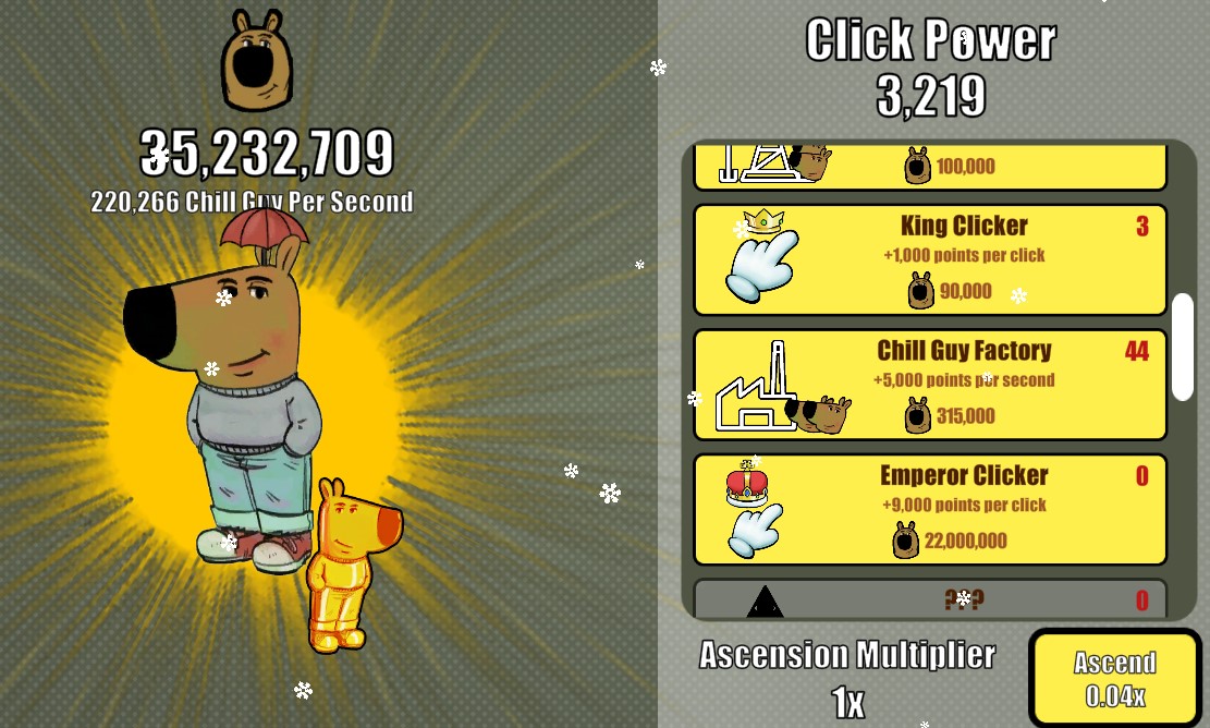 Chill Guy Clicker game